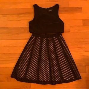 Beautiful black faux-crop dress